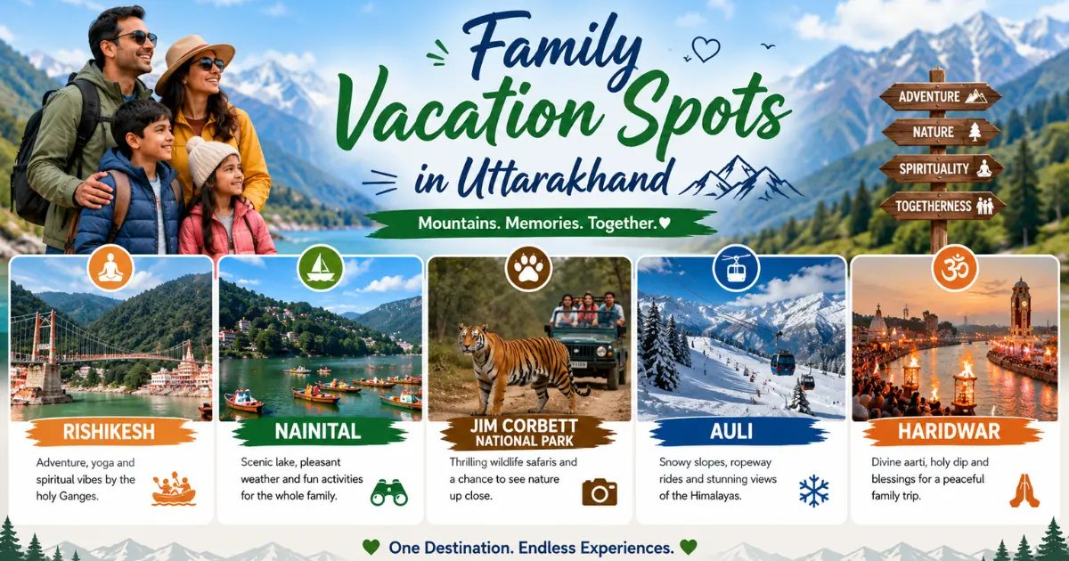 5 Best Family Vacation Spots in Uttarakhand!